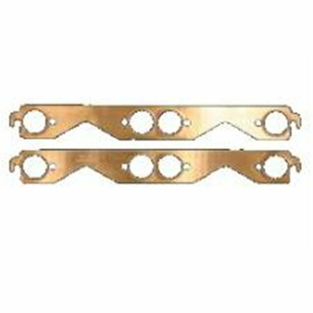 GREEN ARROW EQUIPMENT 1.50 Dia. Copper Embossed Exhaust Gaskets for Small Block Chevy GR3624843